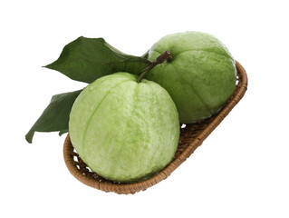 Summer fresh fruit guava on a white background