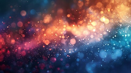 Abstract technology background with bokeh