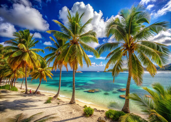 palm trees on the beach