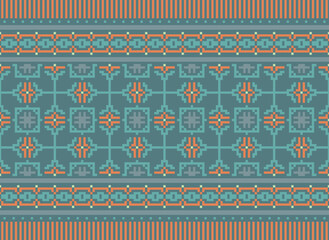 Ethnic Cross Stitch Pattern. Ethnic Neckline Embroidery Design. Geometric Neckline Traditional Stitch Pattern. Textile Collar Shirts Fashion.