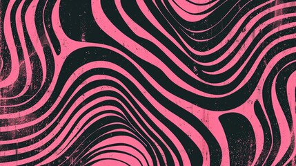 Fototapeta premium Abstract Swirling Pink and Black Pattern