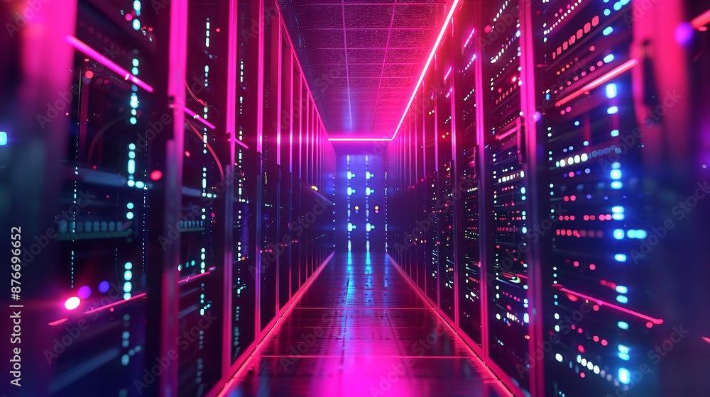 Poster abstract futuristic technology abstract background with lines for network, big data, data center, se