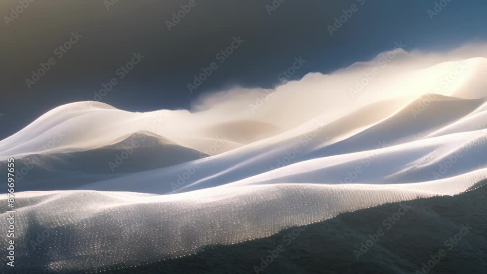 Aufkleber with the wind as its guide the fabric creates a mesmerizing display across the rolling slopes of the