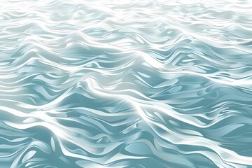 Fototapeta premium Wave texture background vector illustration, curved and fluid undulating surface.
