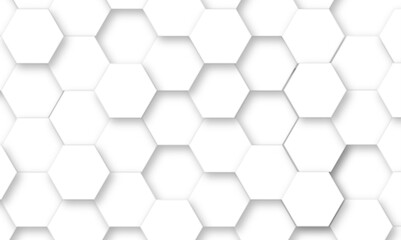 Abstract seamless hexagon pattern background. Abstract hexagon technology design background. Vector Illustration.