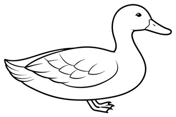 duck vector icon isolated on white background