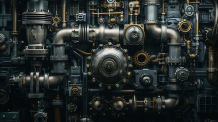 Vintage Auto Workshop. Retro mechanic background concept
