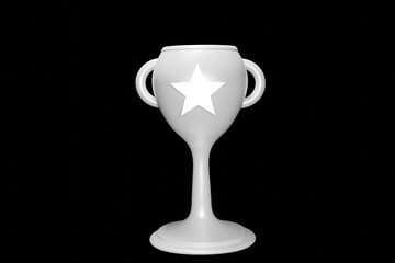 award, champion, winner, champ, icon, white, 3D