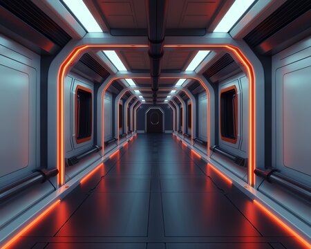 Futuristic hyperloop station, sleek pod arrivals, interior, wide shot, bright lighting, sci-fi aesthetic