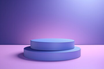 Minimalist 3D podium on a sleek gradient background, perfect for modern product showcases and minimalist design themes