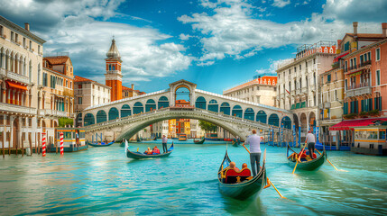 Obraz premium city grand canal