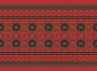 Folk ornament, national pattern, ethnic embroidery, ornamental texture, traditional geometric motives of the tribes of the African continent.