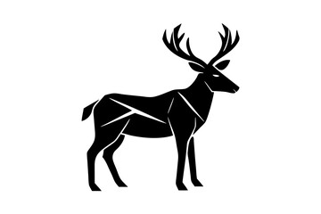 deer silhouette vector illustration