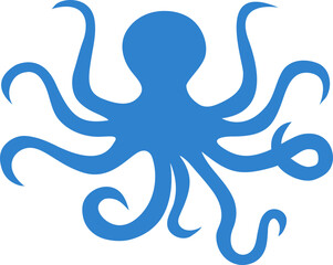 Fototapeta premium octopus icon symbol flat style