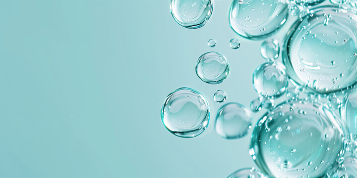 Skin Hydration Concept: Pro-Vitamin B5 Droplets Close-Up