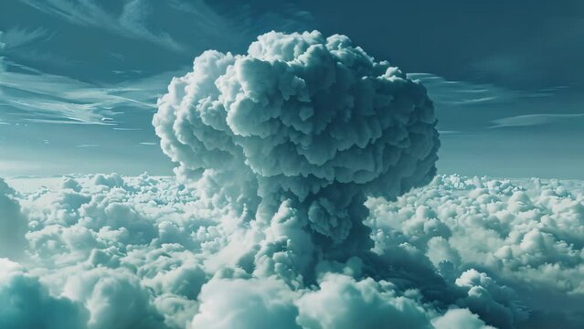 mushroom-shaped cloud w