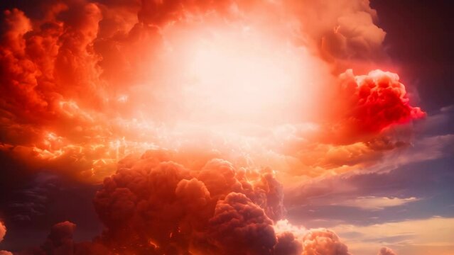 mushroom-shaped cloud w