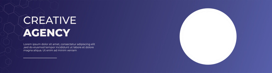 Tech banner design banner. Modern background gradient purple and blue cover vector illustration