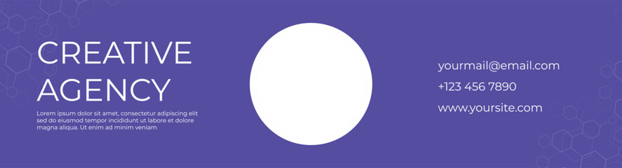 Tech banner design banner. Modern background purple cover vector illustration