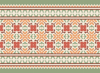 Peruvian american indian pattern tribal ethnic motifs geometric seamless vector fabric background