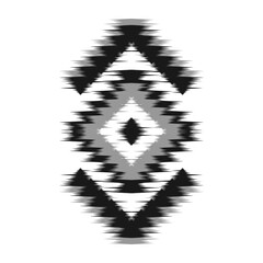 Ikat ethnic pattern art. American, Mexican style. Background Aztec tribal ornament. Design for fabric, clothing, textile, logo, symbol.