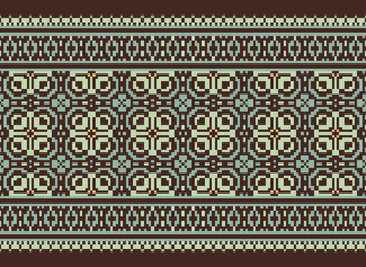 Peruvian american indian pattern tribal ethnic motifs geometric seamless vector fabric background