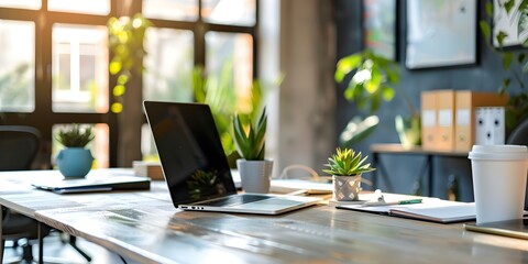 Office of a content creation agency with marketing specialists utilizing modern technology. Concept Content Creation, Marketing Specialists, Modern Technology, Digital Solutions, Agency Office