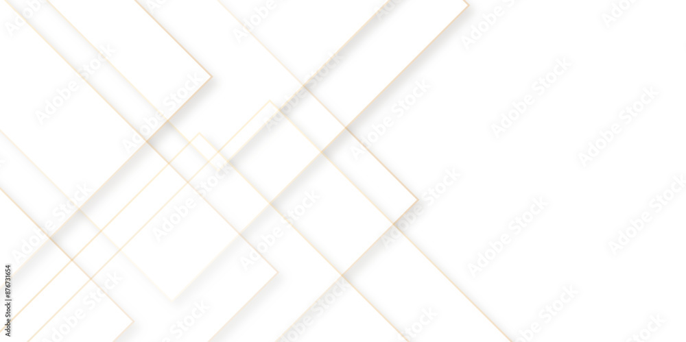 Aufkleber Abstract geometric technological background. vector creative design,Modern simple line abstract light silver background vector. Elegant concept design with golden line. Vector illustration.