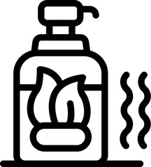 Eco friendly liquid soap dispenser releasing waves of fresh scent ideal for promoting natural and sustainable hygiene products