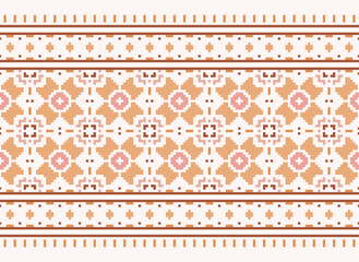 Peruvian American Indian pattern tribal ethnic motifs geometric seamless vector fabric background