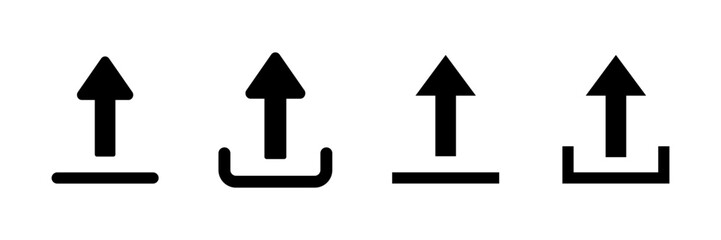 Upload icon vector isolated on white background. Upload sign icon. Upload button. Load symbol.