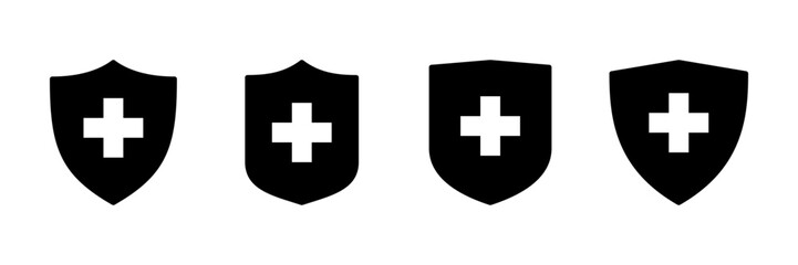 Health insurance icon vector isolated on white background. Insurance health document icon