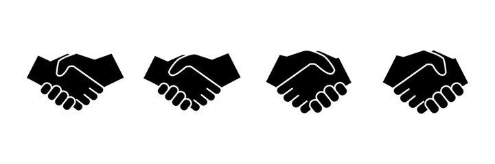 Business handshake icon vector isolated on white background. Handshake icon vector. contract agreement. Trust icon vector. Deal. Done. partnership icon