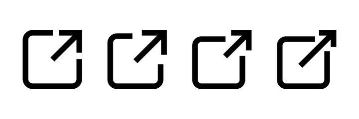 Link icon vector isolated on white background. Link vector icon. External link symbol vector icon. Hyperlink symbol