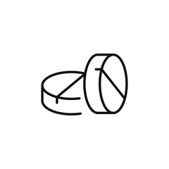 Pain relief pills icon. Simple pain relief pills icon for social media, app and web design. Vector illustration.