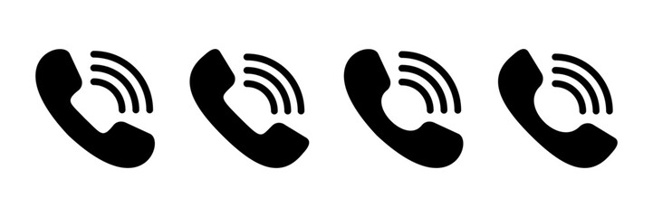 Obraz premium Call icon vector isolated on white background. Phone icon vector. mobile phone. telephone icon