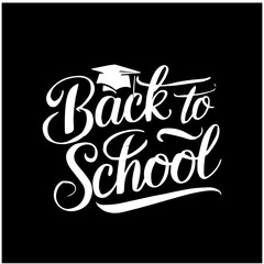 Back to School Vector Calligraphy Typography Design