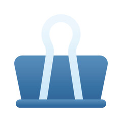 Bulldog clip vector design, icon of binder in modern style, paper clip