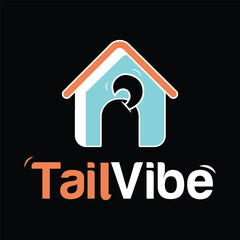 DOG HOUSE PET TAIL LOGO