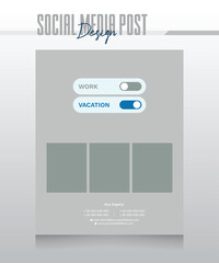 true and travel social media post design