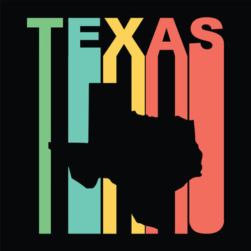 texas creative text based t shirt design