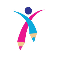 pencil person teach academy logo