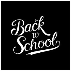 Back to School Vector Calligraphy Typography Design