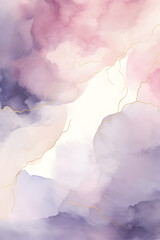 Abstract watercolor background, paint splash on white with copy space.