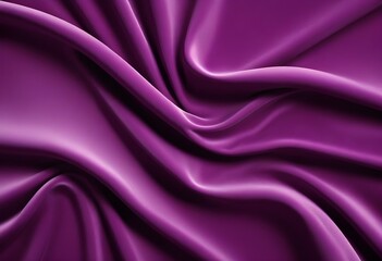 Fototapeta premium deep purple satin velvet wavy drapery texture sample background