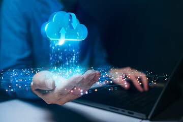 Cloud Computing Data Transfer Concept