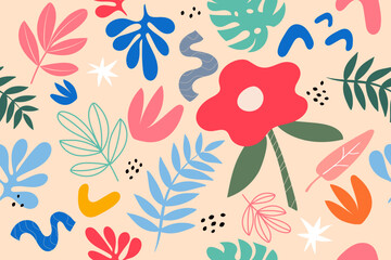 seamless pattern with flowers