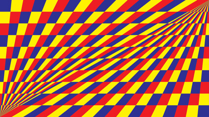 Primary colors background, blue, red, and yellow with rectangle shape. Vector illustration.