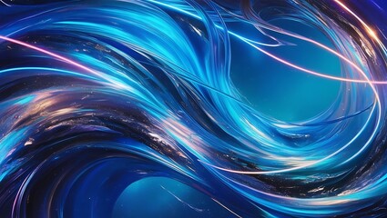 abstract blue background with waves