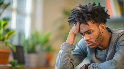 A person preparing for a job interview